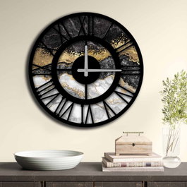 Wallity Reloj Decorativo de MDF Multicolor 50 cm